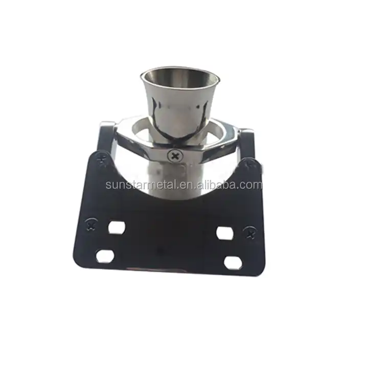 Gimbal fishing rod holder for boat