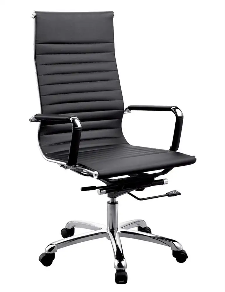 Prezzo di fabbrica con schienale alto executive boss sedia da ufficio in pelle PU mobili per ufficio sedia girevole sedia in pelle regolabile