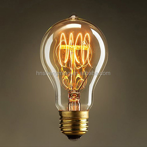 Venta caliente <span class=keywords><strong>A19</strong></span> Luz Incandescente E27 220 V Del <span class=keywords><strong>Bulbo</strong></span> Edison Vendimia - Product Image 2