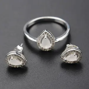 Factory women jewelry set silver wholesale jewelry silver thailand handmade jewelry