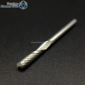 Carbide 1フルートエンドミル3.175*12単一フルートスパイラルビットcncのルータービットcncの木のルータ機