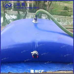 Ncf tanque inflável dobrável de longa duração, tanque de água flexível de 10000 litros, 20000 litros