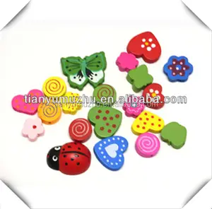 Multicolor mezclado lindo forma Animal de madera pintadas a gran - Product Image 1
