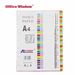 31 Sheets Nhựa Index File Divider A4 Đầy Màu Sắc Nhựa File Divider Cho Thư Mục Pp Nhựa Divider Trang Trí Thẻ Chỉ Mục - Product Image 4