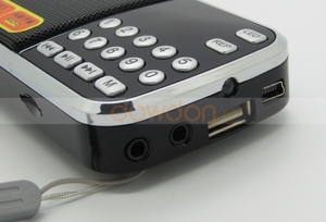 Xách Tay HIFI Mini FM AM Đài Phát Thanh Loa MP3 Âm Nhạc Máy Nghe Nhạc Khuếch Đại Với LED Đèn Pin - Product Image 4