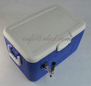 Caja Enfriadora para Cerveza Casera con Dos Enfriadores de Acero Inoxidable y Grifos para Dispensar Cerveza Casera - Product Image 2