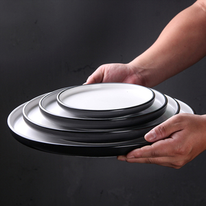 Vaisselle de table style européen, plats en porcelaine, service de table en céramique style <span class=keywords><strong>rond</strong></span>, assiette pour le mariage - Product Image 4