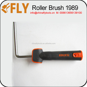 Op Maat Gemaakte Oem Ondersteuning-Diy Kwaliteit Gele Blauwe Streep Polyester Materiaal Bovenste Schroef Beugel Verf <span class=keywords><strong>Roller</strong></span> Kwast Kwaliteitsproduct - Product Image 6