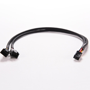 3Pin Nữ Y Splitter để Dual 3 Pin Nam Mainboard Cáp Điện Adapter PC Máy Tính Trường Hợp Fan Hâm Mộ Kết Nối Dây - Product Image 1