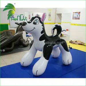 Hongyi cão husky inflável personalizado, alta qualidade, gigante, animal de desenho animado para venda