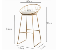 Chaise de tabouret de bar moderne