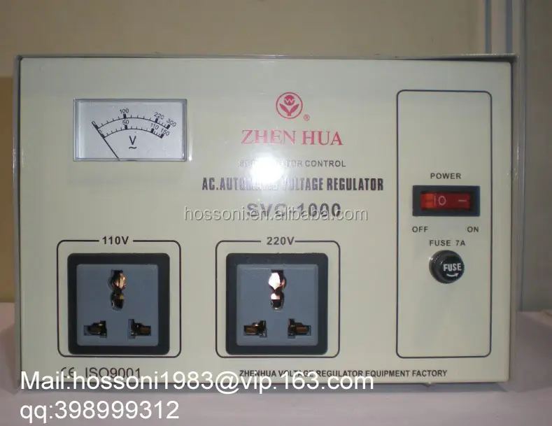 오리지널 ZhENHUA 브랜드 AC 전압 안정기, AVR,TND,SVC -500VA/1000VA/1500VA (CE,RoHs 포함)