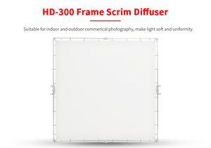 JINBEI-tablero fotográfico transparente, 3x3m, Marco HD grande, difusor para estudio, <span class=keywords><strong>película</strong></span>, Retrato, fotografía comercial, HD-300 - Product Image 4