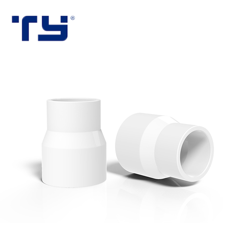 China Most Popular Plastic Extrusion UPVC PVC Plastic Pipe Fittings Reducing Quick Coupler