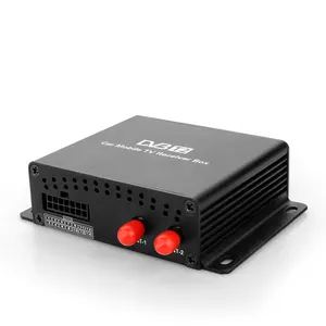 DVB-T2 1080p de Doble sintonizador receptor de satélite digital de alta velocidad receptor de TV digital para coche