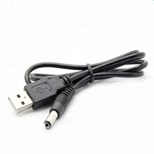 0.5M 1M 2M 3M POPTA מפעל USB 2.0 AM כדי DC חבית שקע כבל לבן 2A usb סוג c כבל