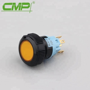 Ul chứng nhận CMP 5A không thấm nước IP67 tạm thời nhựa chuyển đổi ánh sáng 22 mét màu đỏ và màu đen <span class=keywords><strong>push</strong></span> <span class=keywords><strong>button</strong></span> LED nguồn ánh sáng - Product Image 4