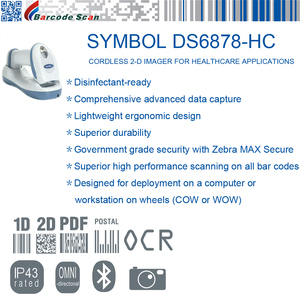 Zebra Symbol DS6878 Escáner de código de barras inalámbrico 2D inalámbrico