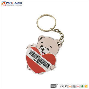 Porte-clés personnalisé 125KHz Porte-clés en plastique RFID 13.56Mhz NFC étiquette en <span class=keywords><strong>bois</strong></span> Porte-clés RFID 125Khz Porte-clés puce TK4100 avec puces RFID - Product Image 6