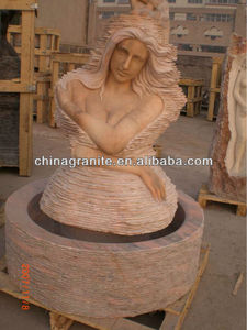 Jardin vie-taille marbre <span class=keywords><strong>rose</strong></span> femme <span class=keywords><strong>nue</strong></span> statue bon prix pour vente - Product Image 3