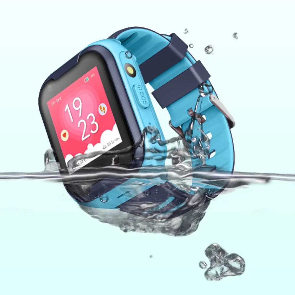 2019 su geçirmez Gps görüntülü çağrı P5 konumlandırma çocuk telefonu akıllı saat SOS 4G çocuklar akıllı saat