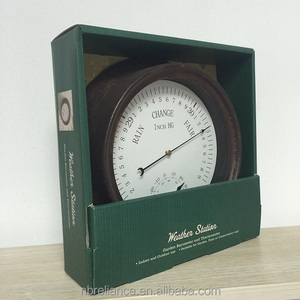 Baromètre de jardin mécanique avec horloge et hygromètre, 10-8 pouces, Style rustique, sans customisation, pour l'extérieur, anérotique, avec Station météo - Product Image 3