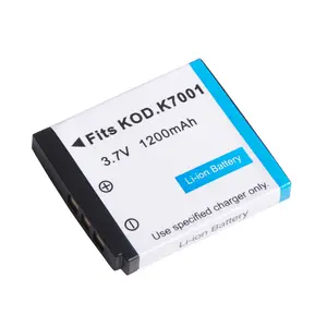 Batteria per Kodak KLIC-, K7001and Kodak EasyShare M320, M340, M341, M753 Zoom, M763, M853 Zoom, M863, M893 IS, M1063, M1073