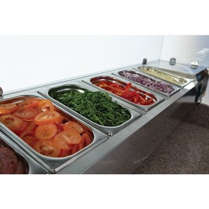 저렴한 중고 2 도어 카운터 탑 지하철 샌드위치/샐러드 바 냉장고 준비 테이블 냉장 - Product Image 6