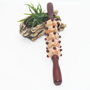 Hochwertiger manueller Massage stab aus Holz für den Körper zur Rücken-und Bauch massage - Product Image 1