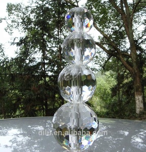 Bola de cristal 20mm 40mm 60mm 80mm 100mm, bolas de vidro oco com furo - Product Image 6