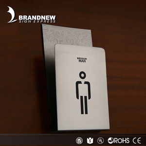 Brandnewsign 3D ADA Brallie targa LED Toliet segnaletica segnaletica personalizzata piccolo insegne per toilette retroilluminata a Led - Product Image 4