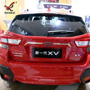 2 pz/set ABS Chrom rivestimento del cofano del bagagliaio per <span class=keywords><strong>Subaru</strong></span> <span class=keywords><strong>XV</strong></span> Crosstrek Impreza GT3 GT7 <span class=keywords><strong>accessori</strong></span> auto 2018 - Product Image 4