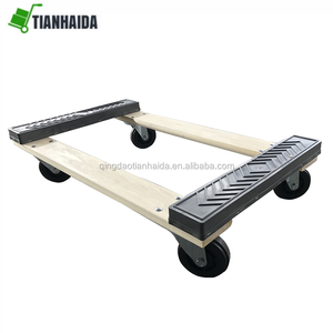 <span class=keywords><strong>Dolly</strong></span> Kayu Transport Mebel Bergerak Kapasitas Beban 500Kg - Product Image 1