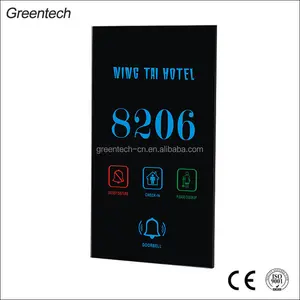 광고 사각형 모양 룸 전자 도어 번호 doorplate 호텔 Greentech