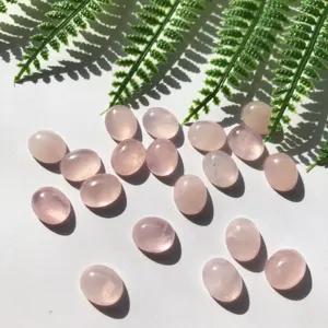 Hot Sale Nature Eggs Rose Quartz Powder crystal rose crystal Gems Polished Custom Pink Crystal