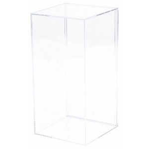 Boîte de rangement moderne en acrylique transparent avec couvercle à charnière, support à capsules à un seul niveau/organisateur de sachets de thé, OEM/ODM bienvenus - Product Image 5