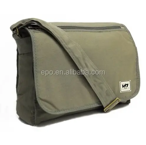 Toile Ordinateur Portable Livre Vert Couleur École Sac À Bandoulière Hommes