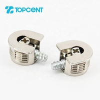 Connecteur de fixation moderne en alliage de zinc finition nickel pour quincaillerie de meubles, verrou à came Rafix pour appartement, cuisine et salle de bain