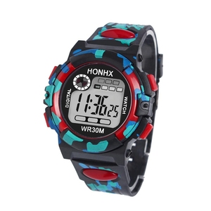 <span class=keywords><strong>Reloj</strong></span> Deportivo Electrónico Multifunción de Camuflaje <span class=keywords><strong>HONHX</strong></span> para Niños y Niñas - Product Image 6
