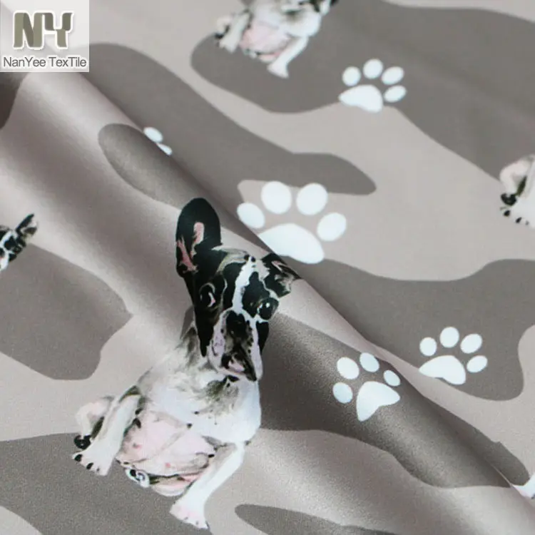 Nanyee Textil Großhandel Katze Hund Pfotenabdruck Stoff