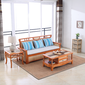 Tôi Hình Dạng Mía Gỗ <span class=keywords><strong>Sofa</strong></span> Cum Giường Bảng Và Góc Bảng Đồ Nội Thất Phòng Khách Bộ - Product Image 3