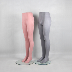 Piernas de maniquí femenino cubiertas de tela de terciopelo rosa de alta calidad para pantalones, exhibición de pantalones, piernas de Maniquí de pie para <span class=keywords><strong>mujer</strong></span> - Product Image 2
