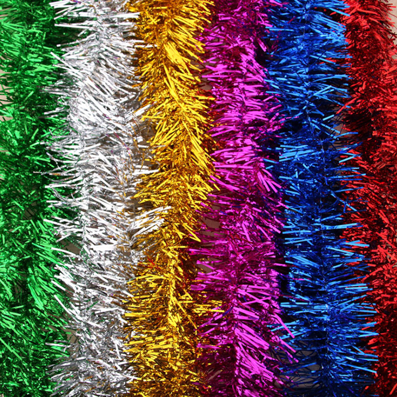 4-Pack Easter Tinsel Garland - 26Ft Colorful Twist Streamers With Confetti For Spring Party Decor