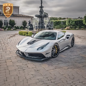 CF & FRP-cubierta de capó de motor de coche, piezas de modificación para Ferra 488 GTB, estilo - Product Image 3