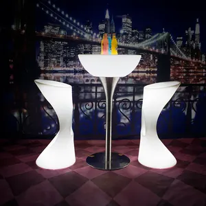 modern rechargeable LED Table LED furniture for wedding and nightclub