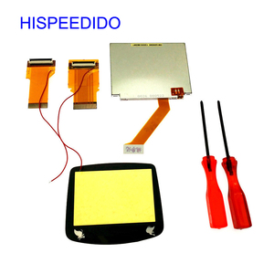 ชุดอุปกรณ์สำหรับ Nintendo <span class=keywords><strong>Gameboy</strong></span> Advance GBA <span class=keywords><strong>SP</strong></span> AGS-101,หน้าจอ LCD แบบ Backlit + เลนส์หน้าจอ + ไขควง + สายเฟล็กซ์32พิน/40พิน - Product Image 2