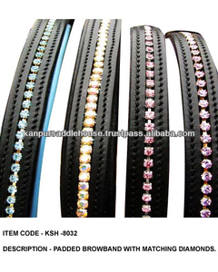 Produits de qualité supérieure Bandeaux en cuir bling pour chevaux - Product Image 2