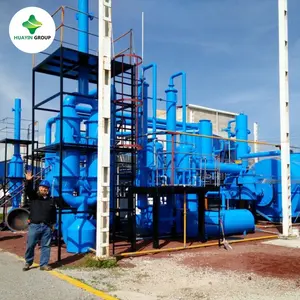 Mobile Type 1 ton Waste Engine Oil /Motor Oil Recycling To Diesel Machine