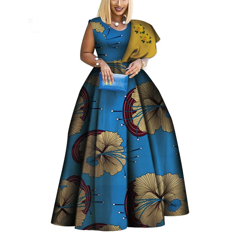 H & D Pakaian Wanita Afrika Gaya Mode Pakaian Lilin Afrika Desain Elegan dari Cina Harga Pabrik