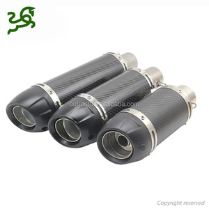 Silencieux d'échappement 51mm, en Fiber de carbone, pour moto, Scooter/moto GY6 CBR CBR125 CBR250 CB400 CB600 YZF <span class=keywords><strong>FZ40</strong></span> - Product Image 2